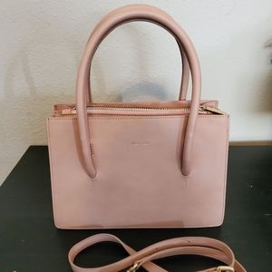 Angela Roi Eleanor Satchel Vegan Pink Purse Bag